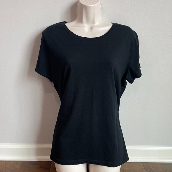 Mossimo Black Short Sleeve Crew Neck - Picture 1 of 5